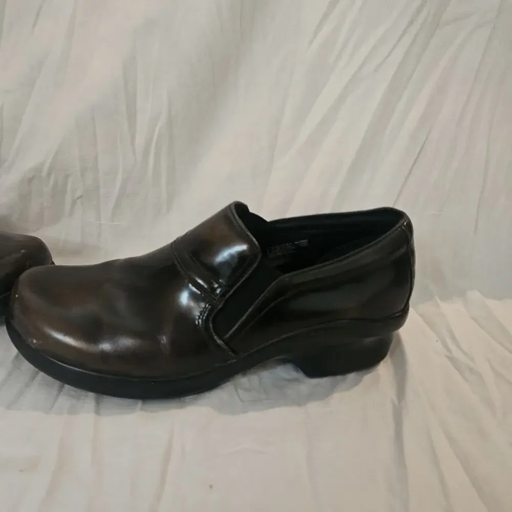 Ariat Brown Leather Slip On Clogs Mules Shoes Size 11 B